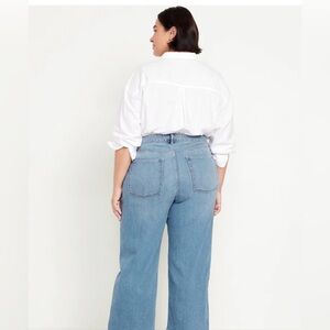 Old Navy High-Waisted Wow Crop Wide-Leg Jeans